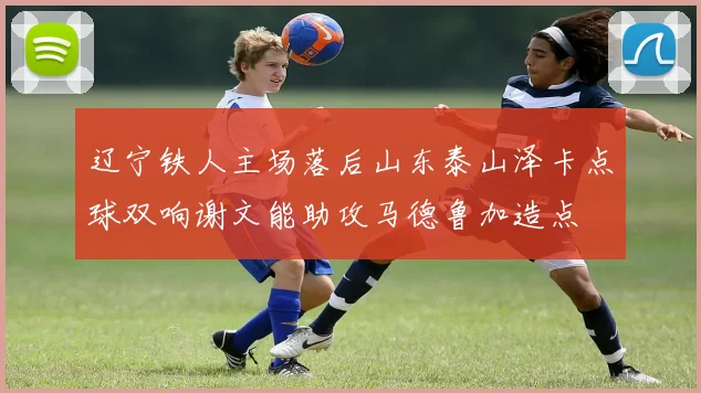 辽宁铁人主场落后山东泰山泽卡点球双响谢文能助攻马德鲁加造点